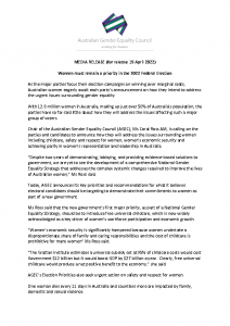 2022-04-10 AGEC Media Statement_2022 Federal Election Priorities_FINAL for release 19 April 2022