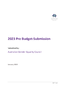 2023-01-28 AGEC Pre-Budget Submission January 2023